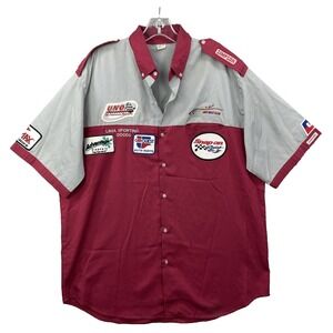 VTG Simpson Mechanic Shirt Men's XL Racing Pit Crew Rockabilly Bowling Auto USA